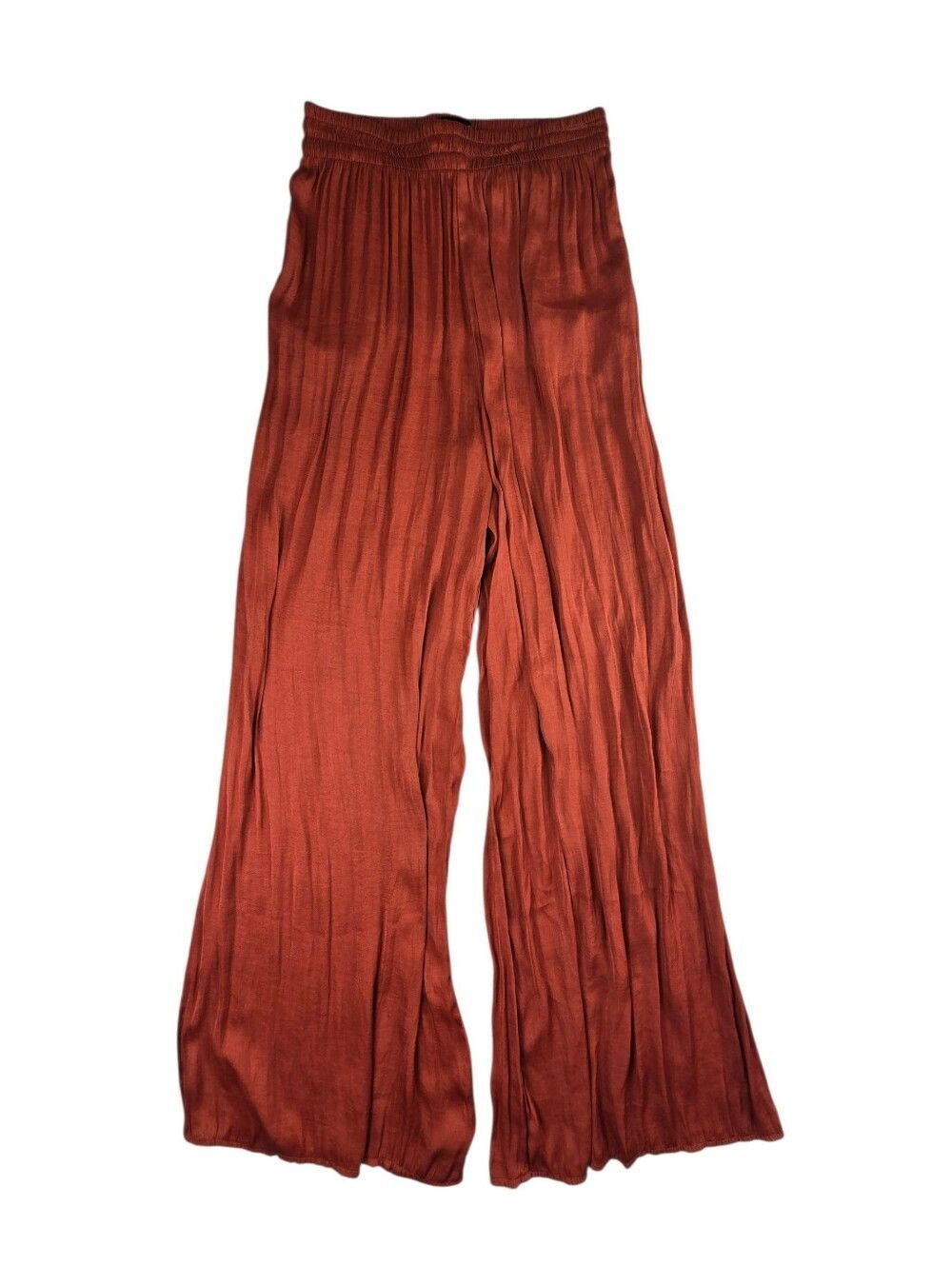 Zara Wide-Leg Pants in Rust Size Small